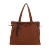 Nylon Large Tote Bag For Women Casual Street Style With Zipper Closure And Inner Phone Pocket