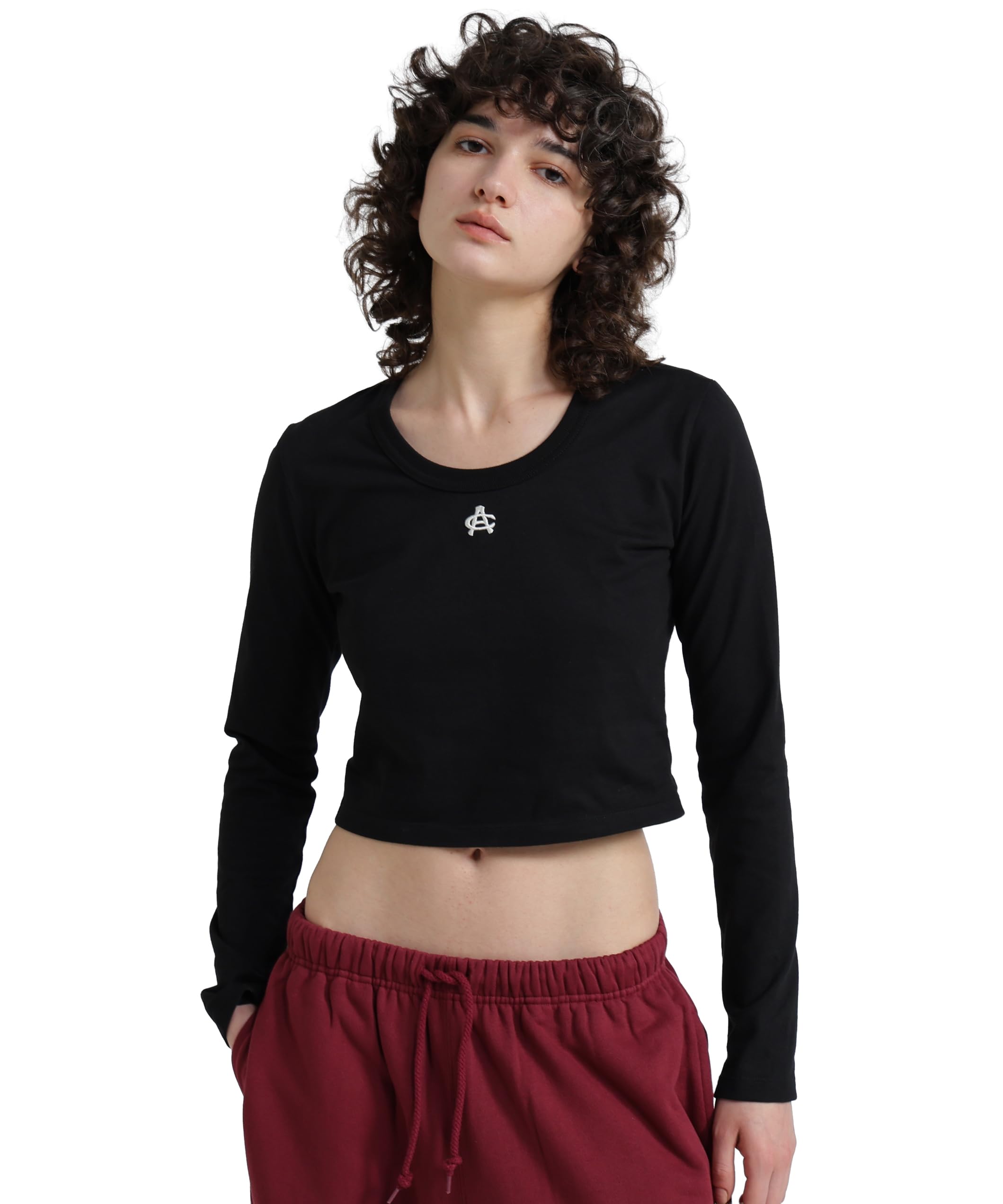 AVIREX SHORT EMBROIDERY LOGO T-SHIRT black