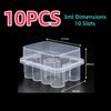 3/5/7/10mL Vial Storage Case Mini Transparent Peptide Storage Case Vial Stackable Refrigerator Storage Box for Lab & Home Use
