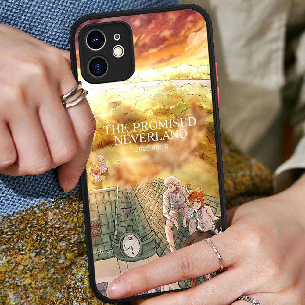 

Anime The Promised Neverland For iPhone 16 15 14 Plus 13 12 11 Pro Max X XS MAX Translucent Matte Shockproof Cover iphone 15