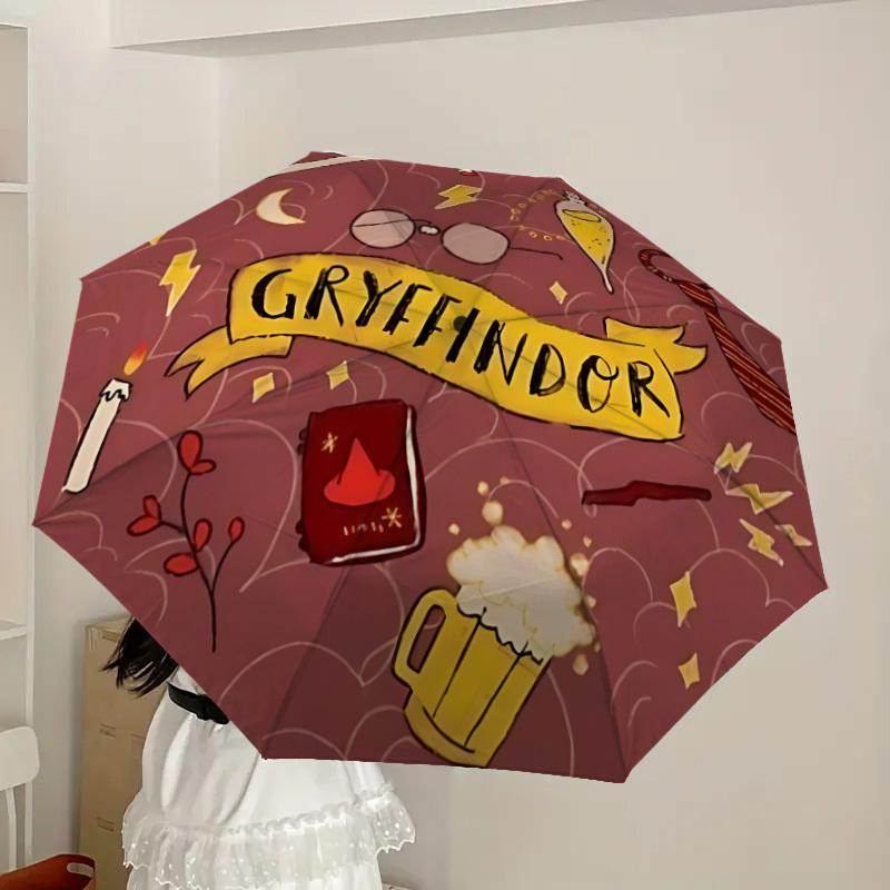 1pc Gryffindor, Hogwarts Automatic Open/Close Umbrella, Lightweight Design for Everyone, Halloween & Christmas Gifts - Ideal for Daily, Formal, Party