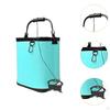 Fish Bucket Container Wash Basin Traveling Beach EVA with Rope 17L Live Holder Camping Water