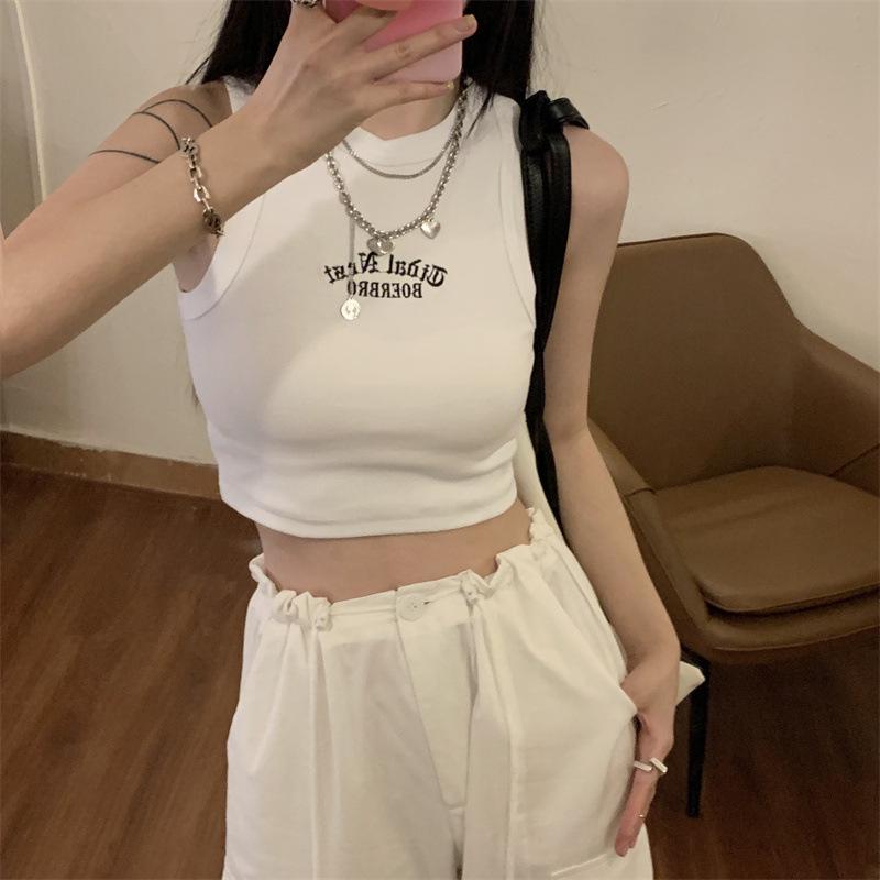 2023 Sweet Summer Crop Camisole: Cool Sleeveless Bandeau Top with Stunning Back Design