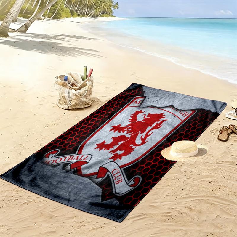 Middlesbrough Handtuch, Großes Weiches Schnelltrocknendes Handtuch für Strand Camping Schwimmen