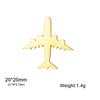 Trendy Plane Lapel Pins Brooch For Women Men Stainless Steel Suit Collar Badges Jewelry 2026  Gifts Accessories