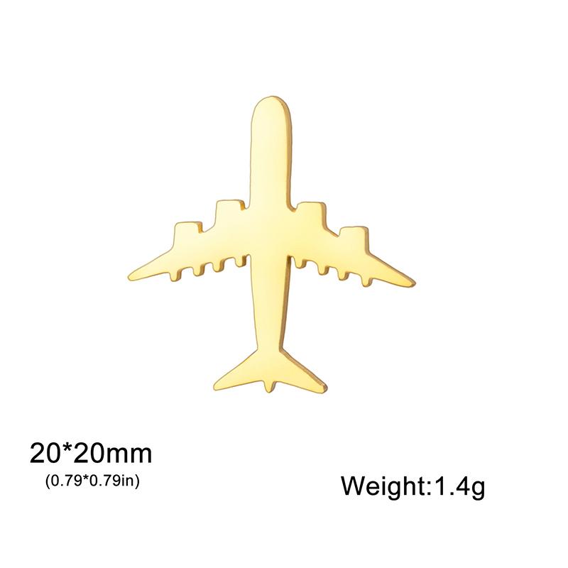 Trendy Plane Lapel Pins Brooch For Women Men Stainless Steel Suit Collar Badges Jewelry 2026 Gifts Accessories