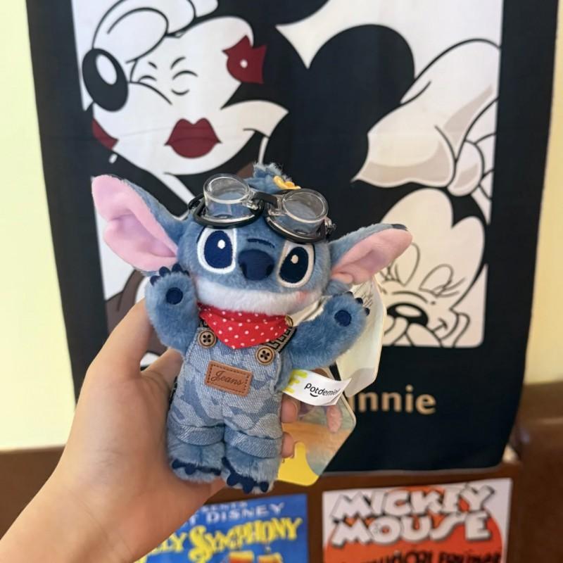 Stitch Plush Keychain Cartoon Character Pendant Cute Chef Doll Bag Charm Gift Kids