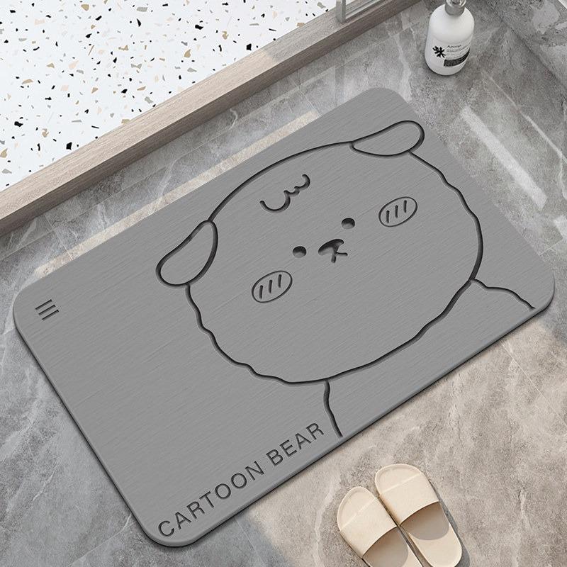 

Современный минималистичный коврик для пола хорошо подходит для чистки диатомовой грязью, бытовой ванной комнаты, туалета, присоски, двери 40X60cm 15.7X23.6in