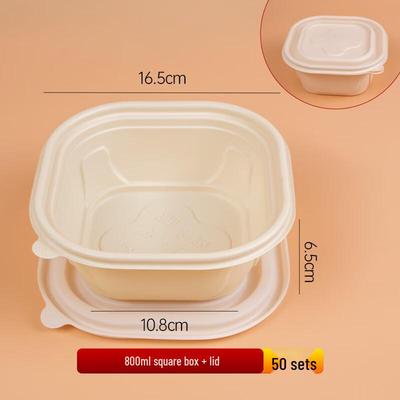 CHULV Biologisch abbaubare Einweg-Lebensmittelbehälter aus Maisstärke