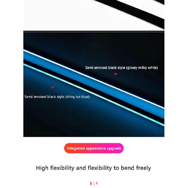 Colorful LED Car Interior Hidden App Remote Control Atmosphere Lamp USB Car Ambient Light Acrylic Strips Dashboard Lights RGB