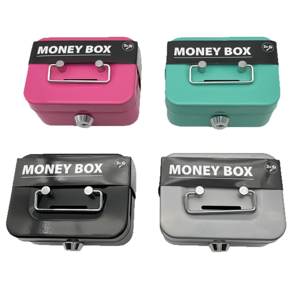 Cross-border Creative Handheld Piggy Bank with Key, Storage Coin Box