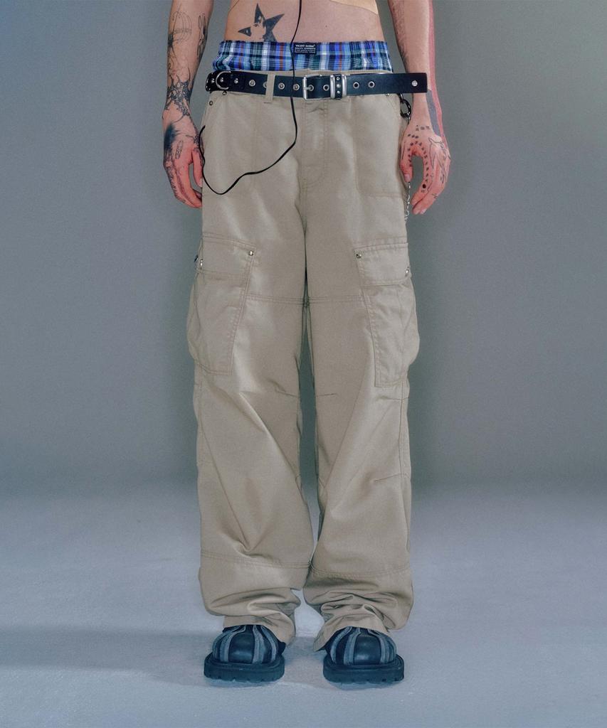 Beikeonteuakaibeu Wayen Military Cargo Pants (Beige)