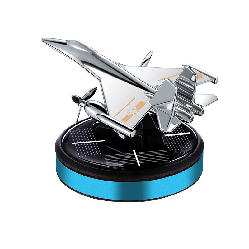Solar Car Air Freshener & Odor Eliminator: High-End Rotating Ornament for Men's Car Interiors