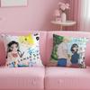 Classic Anime Honey Lemon Soda Cushion Cover Soft  EasyWash Pillow Case  Versatile for Couch Bed Travel and Office
