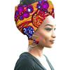 African Print Women Head Bandana Cotton With Matching earring Balaclava Headscarf Bandana Mujer Headband Set Hair Accessories