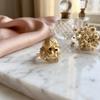 Rhinestone Dog Head Ring Kitten Animal Ring Personality Irregular Opening Ring  for Cat Dog Lovers