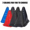 1pc Car Gear Shift Knob Cover, Universal Shifter Boot Dust Cover PU Leather/Rongbuk Waterproof Decorate Car Interior Fit for Most Manual/Auto Car