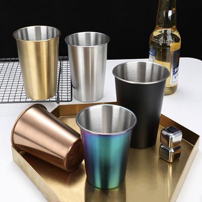 350/500ml Ανοξείδωτα Φλιτζάνια Οικιακό Μπαρ Γραφείου Ποτά Κουζίνα Ποτήρι Καφέ Τσάι Ποτό Μπύρα Κούπα Μεταλλικό Ποτό