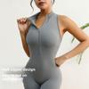Y2K European-American Backless V-Cut Peach Hip Yoga Jumpsuit