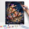 Disney Seven Dwarfs Oil Painting Hand Painting Art Kit Coloring Painting Handmade Diy Home Decoration Gift