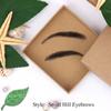 Men Lace Fancy Wave Style Eyebows Hand Made Eyebrows Artificial Weaving Eyebrow Wigs Fake Eyebrows