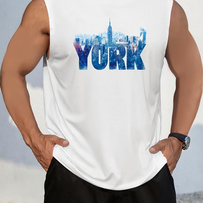 

Графическая футболка без рукавов, Винтажный логотип команды, Для спортзала и посиделок на выходных XXL чёрный