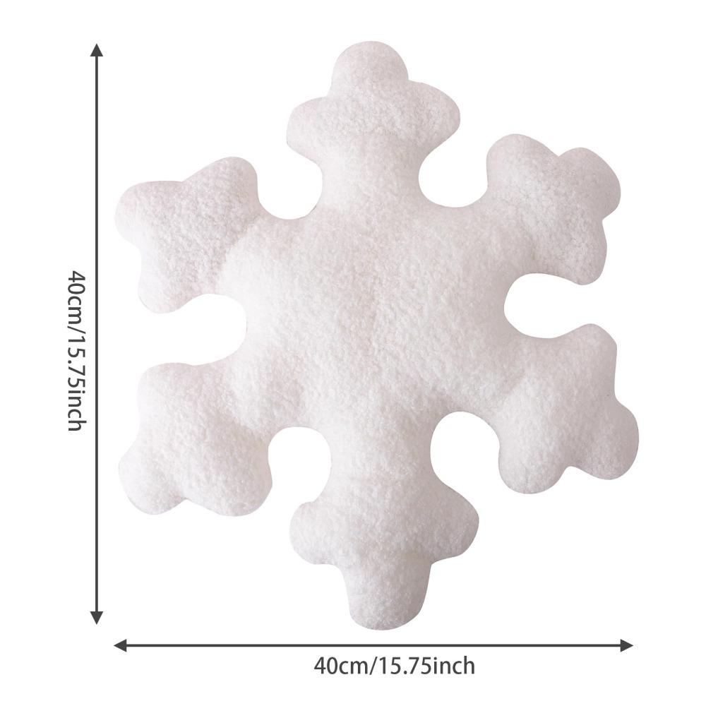 PP Cotton Christmas Snowflake Throw Pillow Soft Snowflake Pillows Living Room