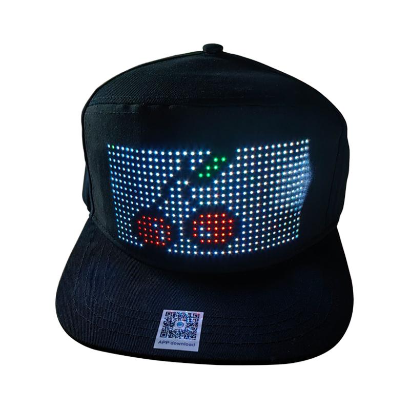 App-Controlled Programmable Luminous Hat for Party Flashing LED Messages