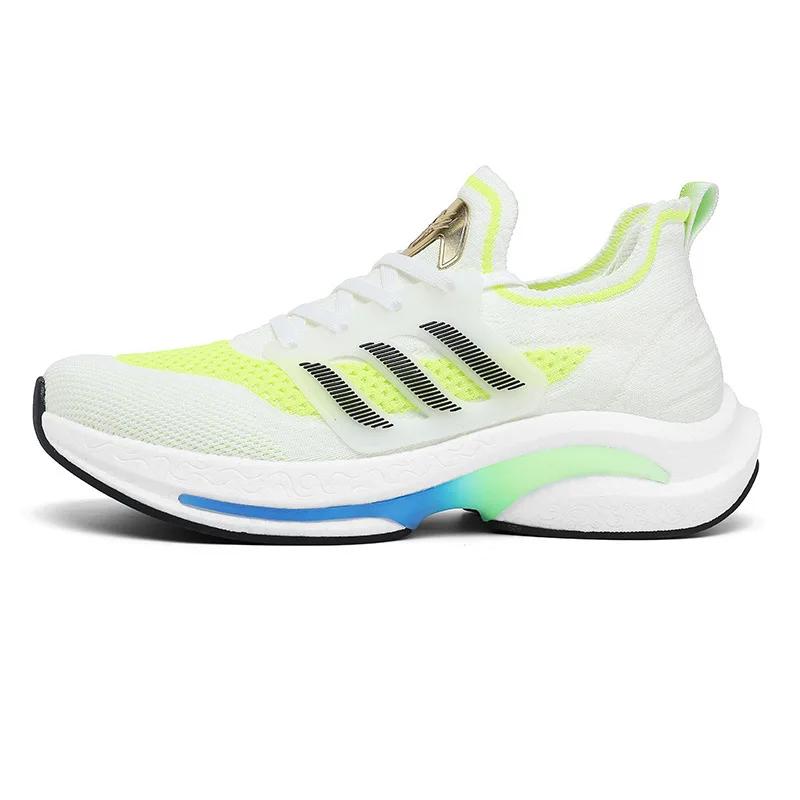 Fashion Men's Shoe Summer 2024 New Flying Woven Breathable Mesh Surface Fashion Shoes All Match Running Sports Big Size Men's Shoes