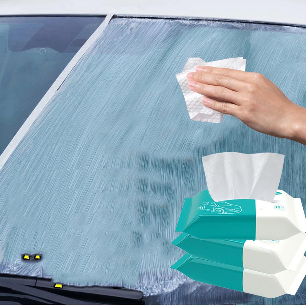 Car Glass Cleaner Wipes Wash Free Multifunctional Auto Mirrors Windshield Glass Cleaning Wipes