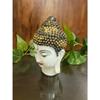 Lord Gautam Buddha Staty för Vardagsrum Gyllene Gautam Buddha Idol för Heminredning Hand Budh Sittande Idoler Prydnadsföremål Figur