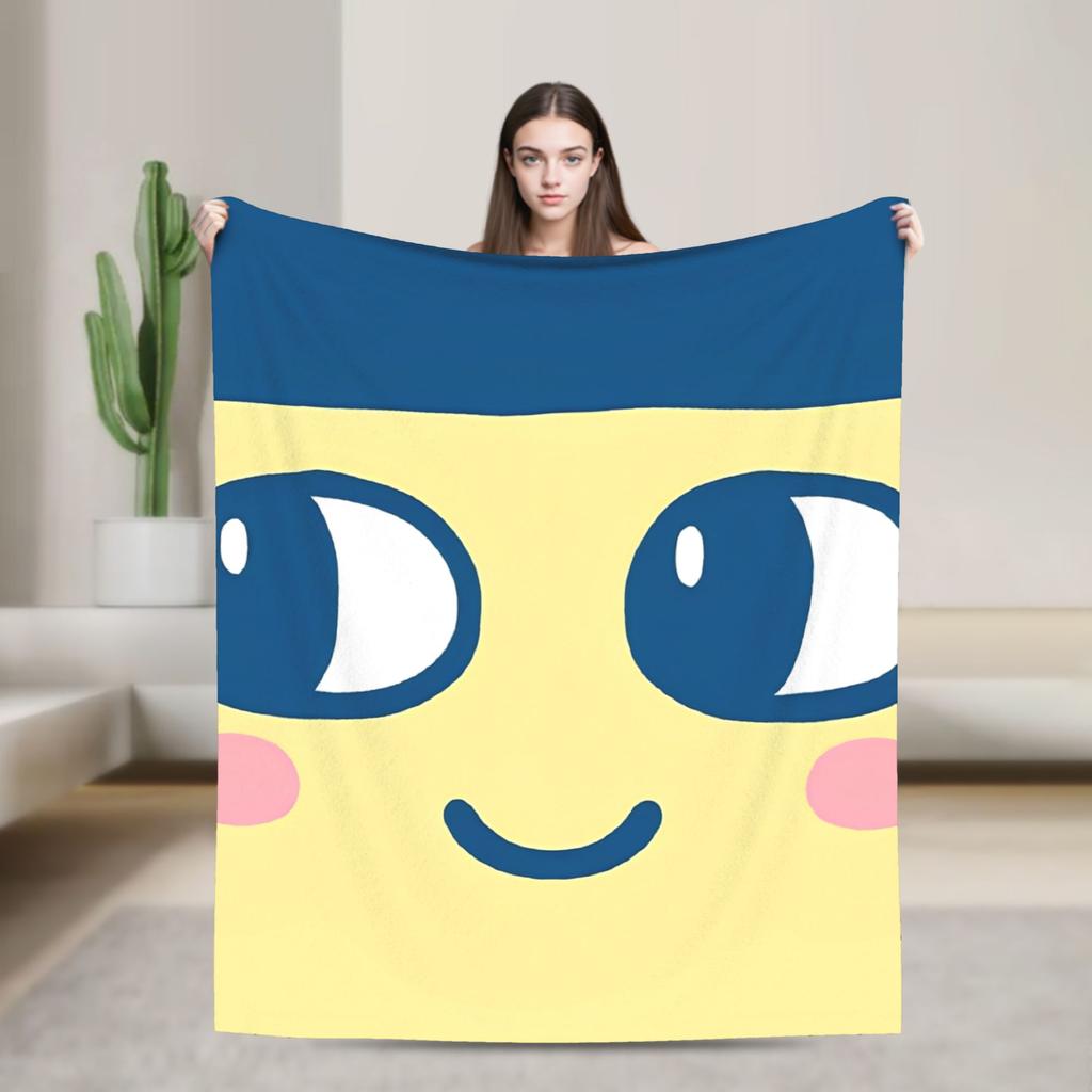 Soft Blanket Airplane Travel Tamagotchis Digital Pet Throw Blanket Flannel Bedspread For Outdoor Print Sofa Bed Cover