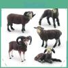Bauernhof Schwarzes Schaf Ziege Lamm Nachbildung PVC Schaf Lamm Spielzeug Für Kinder Kognitive Entwicklung Und Spiel