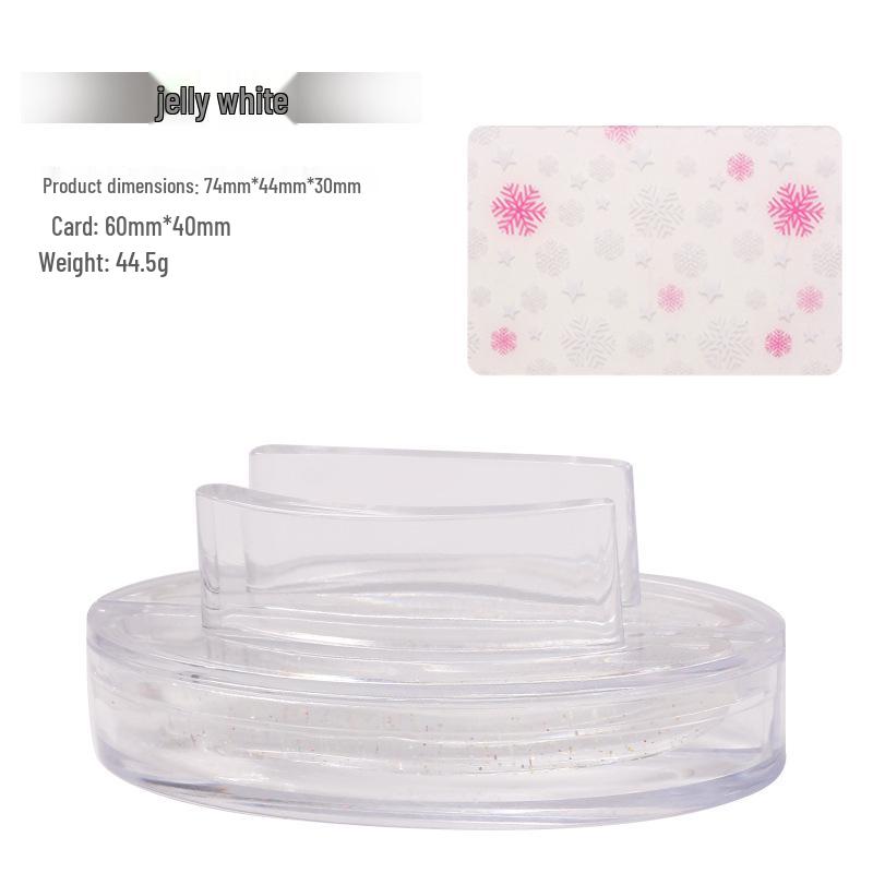 Large Silicone Nail Art Stamp with Lid - Single/Double Head French Design DIY Stamping Tools