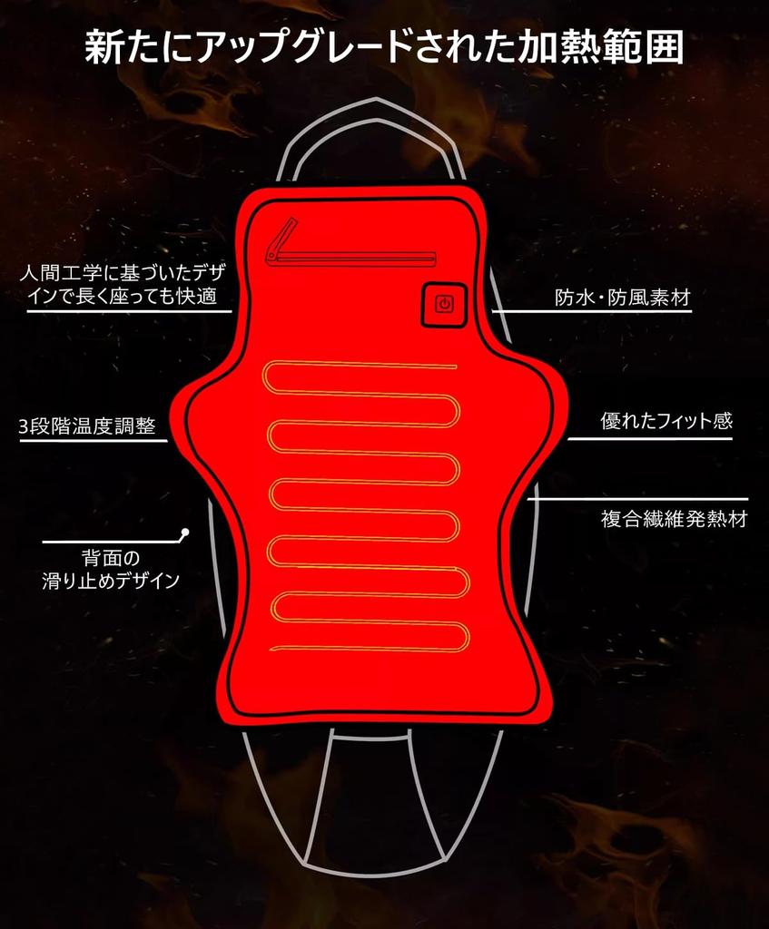 2024 Motorcycle Seat Heater USB 3 Temperature Cold Easy Memory Universal Fit Pad, Powered, Settings, Switch, Protection, Installation/Removal,