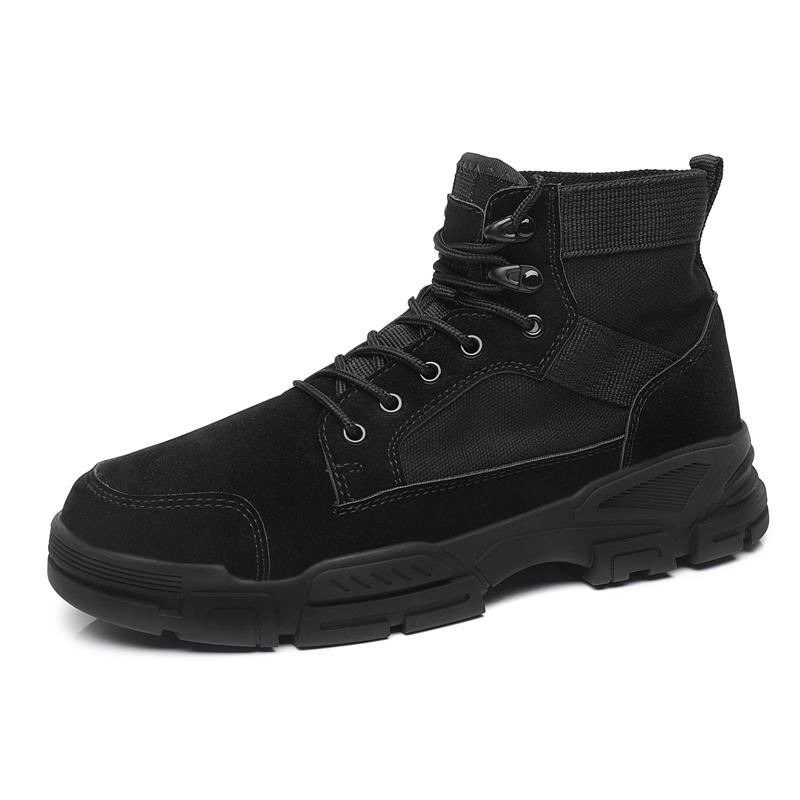 Quality Man Autumn Winter High Tops Sneakers Male Martin Ankle Boots Tooling Shoes Motorcycle Boots Retro Labor Work Oxfords