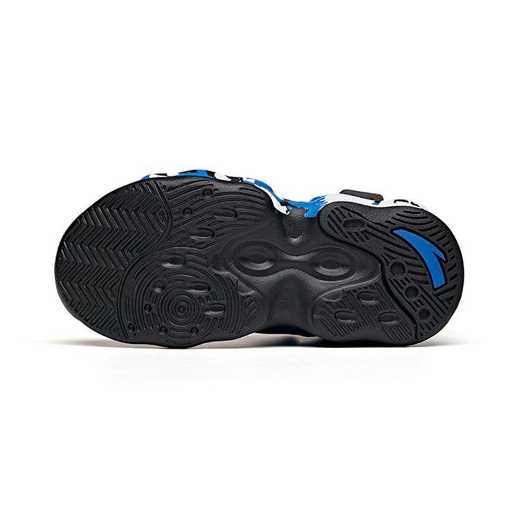 Anta Kids Energy Ring Cushioning Outdoor Training High-Top Basketball Shoes Kids sneaker Black Blue White A312139932A-4