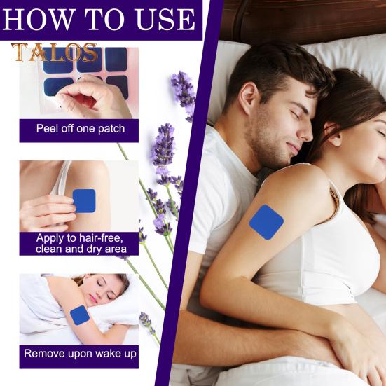 60Pcs Sleep Patches Natural Plants Fast Acting Sleep Aid Patches Portable Travel Men Women Body Fatigue Relief Deep Sleeping Stickers