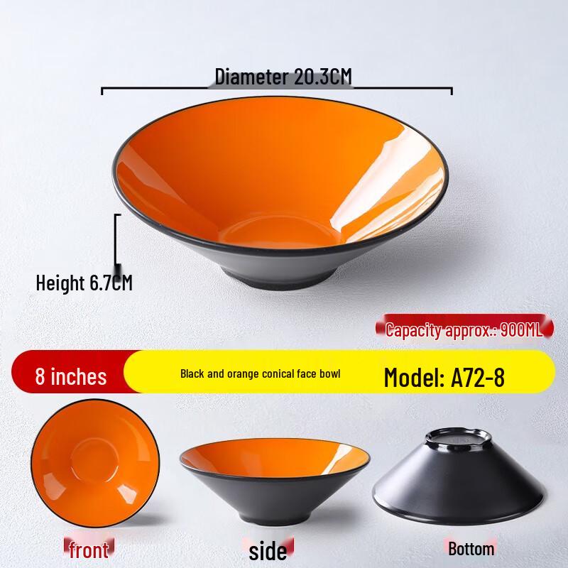Nordic Style Melamine Ramen & Soup Bowl