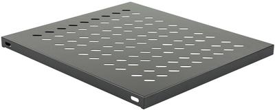 Lanview Festes Fach 1U 19"" T=800mm Schwarz, Ras105Bl
