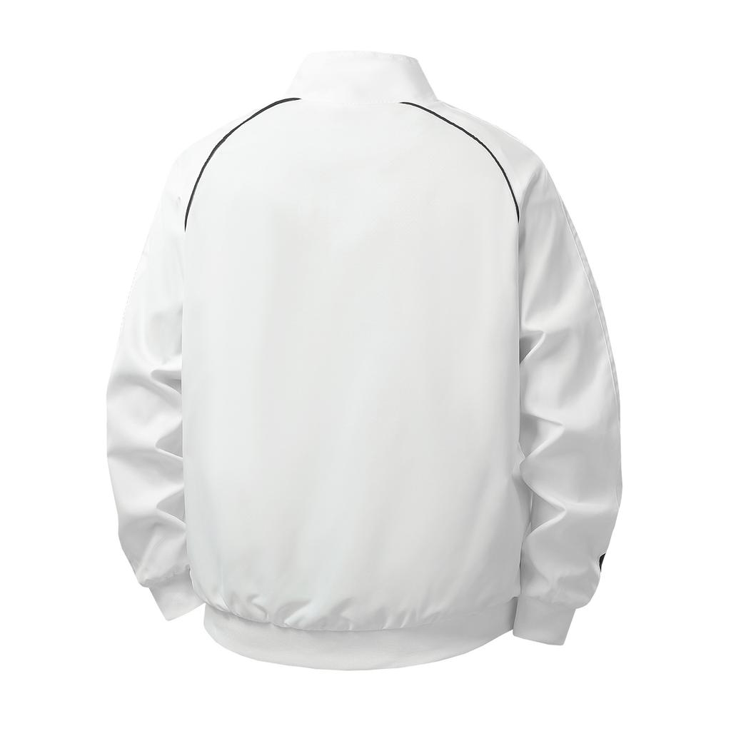 Autumn Jacket Men's Casual Jacket Couple Loose Versatile Collar Three-bar Jacket