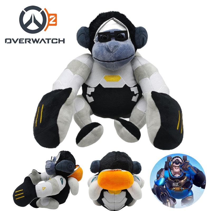 Jumbo Overwatch Winston Plush Toy Gorilla Doll Xmas Birthday Gift 26*23cm