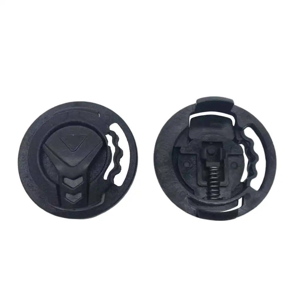 1Pair Motorcycle Helmet Fixed Buckle Rotate Switch Buckle Mirror Holder Lens Base Helmets Screws Helmet Lens Button Replacement