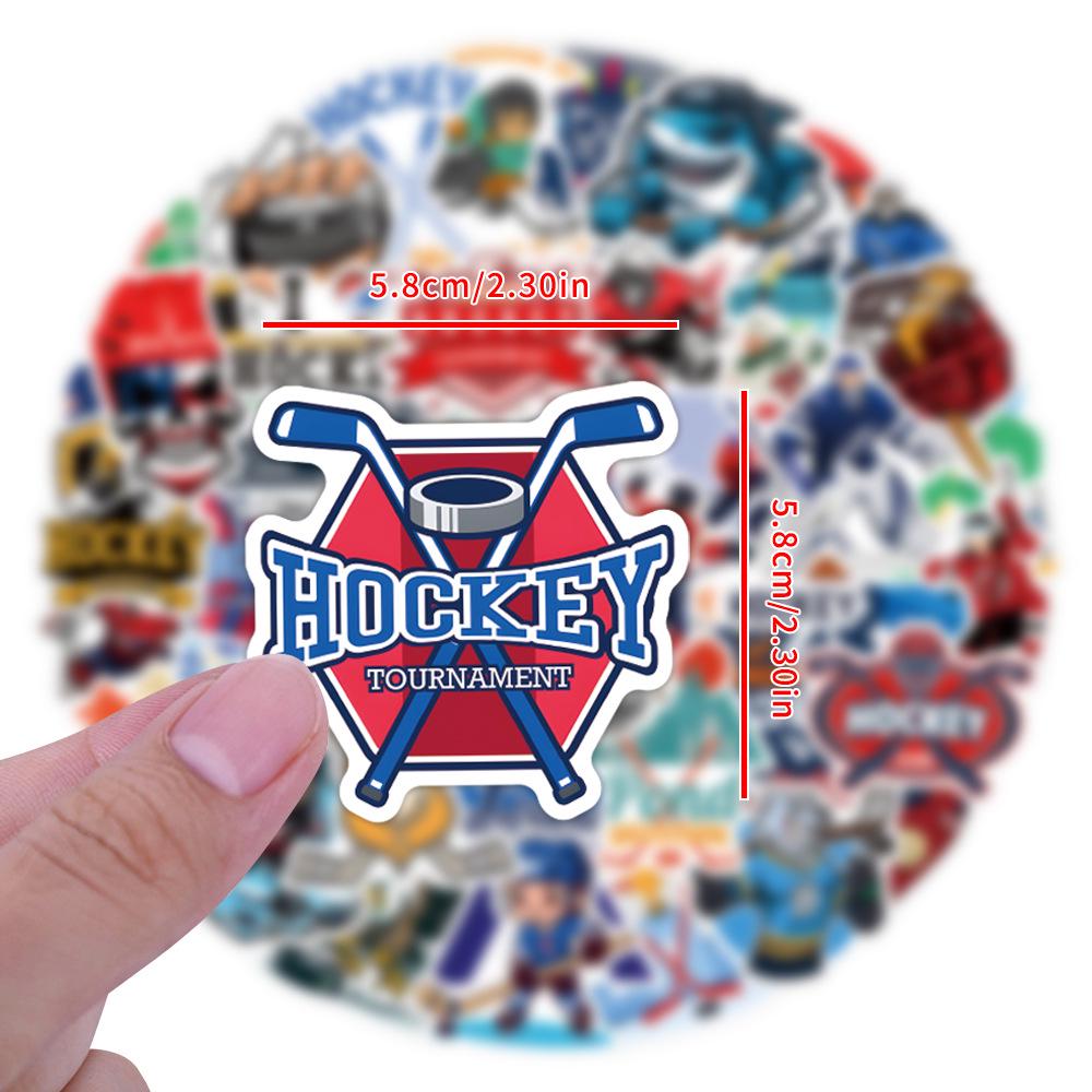 55 Ice Hockey Cartoon Graffiti Stickers for DIY, Suitcases & Phones - Waterproof