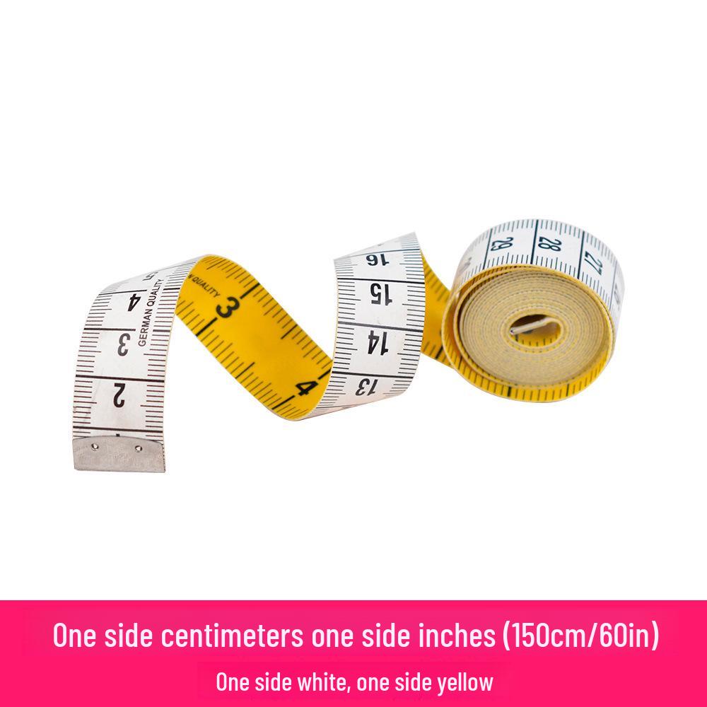 Thick Tailor Tape Measure - Retractable with Snap, Inch & Centimeter Scale for Measuring Height & Waist