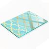 Kitchen Multifunctional Decorative Tempered Glass Board Arabic Pattern 80X52 Cm