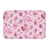 Custom Smiling Leucistic Axolotl Doormat Non-Slip Entrance Bath Kitchen Door Floor Mats Salamander Animal Living Room Carpet Rug