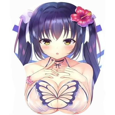 Anime 3D Mouse Pad Wristbands Cartoon Creative Sexy Mouse Pad Wrist Rest Support Boys Men Chest Mouse Pad