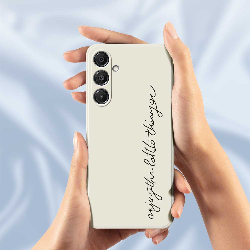 For Samsung Galaxy A16 5G/4G Case WordArt Pattern Printing Straight Edge TPU Phone Back Cover