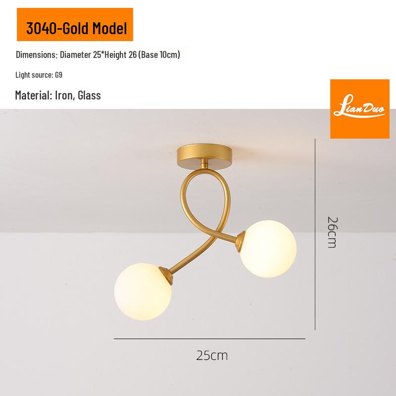 Modern Nordic Ceiling Light for Hallway, Balcony, or Entrance